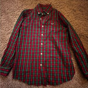 Classic Red and Green Plaid boys Shirt